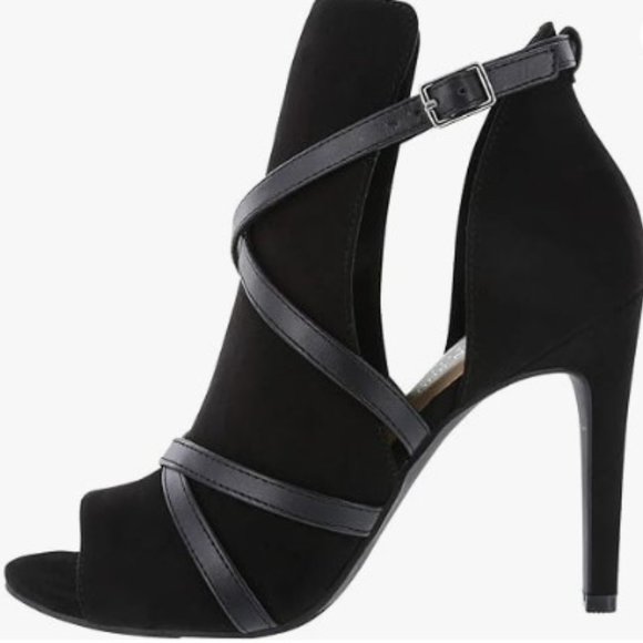 Christian Sariano Black Faux Suede Imma Shootie Bootie Size 9.5 - Picture 12 of 13